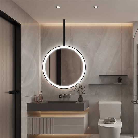 Ceiling-Mounted Smart Bathroom Mirror