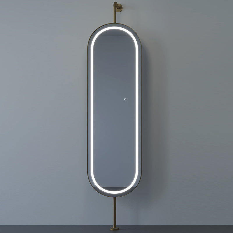 Ceiling Mounted Oval Bathroom Mirror