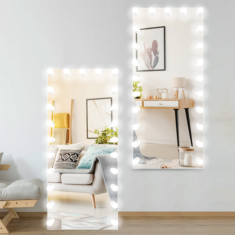 Frameless Full Length Mirror /Wall Mounted Lighted Floor Mirror