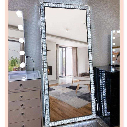 CRYSTAL LED FULL LENGTH FLOOR MIRROR