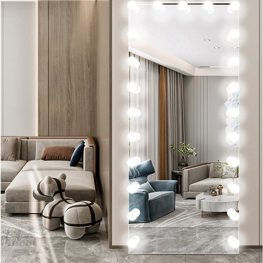 Frameless Full Length Mirror /Wall Mounted Lighted Floor Mirror